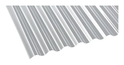 Einsteiger Acryl Profilplatte Glatt Sinus 76/18 - Klar, 1045 x 3000 x 1,5 mm - Acrylplatte in klarer Ausführung, ideal für kreative Projekte und langlebig dank hoher Witterungsbeständigkeit.