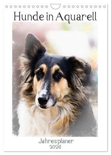 Sonja Teßen | Hunde in Aquarell - Jahresplaner (Wandkalender 2026 DIN A4...