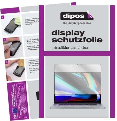 Schutzfolie für Apple MacBook Pro 16 Zoll (2020) Display Folie klar