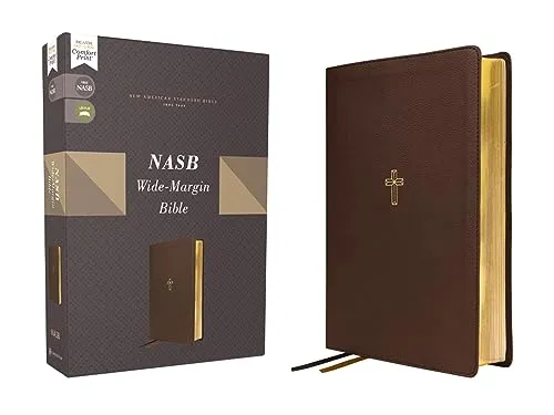 NASB, Wide Margin Bible, Leathersoft, Brown, Red Letter, 1995 Text, Comfort Print: New American Standard Bible, Brown, Leathersoft, Wide Margin Bible, Red Letter, 1995 Text, Comfort Print