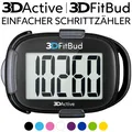 3DFitBud Einfacher Schrittzähler Gehen Schrittzahl mit Klipp & Umhängeband A420S