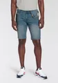 Bruno Banani Jeansshorts (Set, 2-tlg., mit Band) bequemer Sitz, gerade Beinform, mit praktischen Taschen