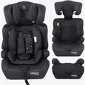 FableKids Kindersitz Mika R129, von 76-150 cm, 0-36kg, schwarz, für 1,5-12 Jahre