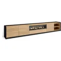 Skraut Home Lowboard,, Eiche, Holzwerkstoff, Rechteckig,Rechteckig, 310x50x37 cm, Wohnzimmer, Wohnwände, Lowboards, Lowboards stehend