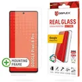 DISPLEX Panzerglas 2D/ Clear 10H für Google Pixel 8 Pro Eco-Montagerahmen, Tempered Glas, kratzer-resistente Schutzfolie, hüllenfreundlich