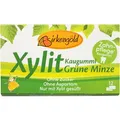 Birkengold Kaugummis Xylit Kaugummi Grüne Minze, zur Zahnpflege, zuckerfrei, Blister mit 12 Dragees