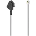 Hama Telefon (analog) Anschlusskabel [1x TAE-F-Stecker - 1x RJ11-Stecker 6p4c]