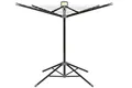 Aquapur Standwäschespinne - Schwarz - Stahl - Trocknerständer - Ideal für innen und außen - Platz für 2 Waschmaschinenladungen - Zusammenklappbar auf 9 cm Breite - Max. Belastung: 20 kg