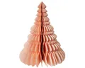 Broste Copenhagen Dekofigur BAUM Papier mit Silberglitzer dusty pink, Honeycomb Weihnachtsbaum