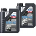2 L Liqui Moly Motoröl Motorrad 4T 10W-40 Street Motorradöl API SN PLUS