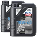 2x LIQUI MOLY 1521 Motorbike 4T 10W-40 Street Motoröl Motorrad Öl Synthese 1L