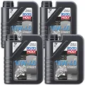 4x LIQUI MOLY 1521 Motorbike 4T 10W-40 Street Motoröl Motorrad Öl Synthese 1L