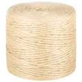 vidaXL Seil, Sisalseil mit hoher Reiß- und Abriebfestigkeit, Hanfseil Schnur für Kratzmöbel Garten, Tauseil Gartenseil Dekoseil, 4 mm 250 m 100% Sisal