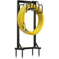 Gartenschlauchhalter 117cm freistehend, Metall, schwarz, wetterfest, robuste ...