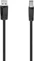 Hama Essential Line - USB-Verlängerungskabel - USB (M) bis USB Typ B (M) - USB2.0 - 500 mA - 1,5m - Schwarz (00200602)