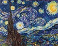 DIAMOND DOTZ® Original Diamond Painting Set Starry Night (Van Gogh) 51