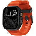 Armband für Smart Watch 49/46/45/44 mm Nomad Uhrarmbänd Uhrbänd Orange-Schwarz
