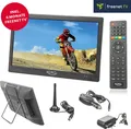 XORO Tragbarer LED TV 25,6cm (10,1 Zoll) PTL1050, 1024x600 Pixel, DVB-T,DVB-T2, UHF, VHF, Farbe: Schwarz