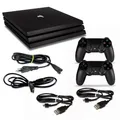 PS4 Pro Konsole - Modell CUH-7016B 1TB in schwarz #53 + 2 Controller + Kabel