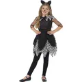 Katzenkleid 110-128 cm Katze Kostüm Katzenkostüm Faschingskostüm S 4-6 Jahre