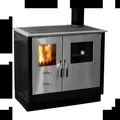 FIREFIX Holzherd "Maas", schwarz, Stahl, 8,3 kW - weiss
