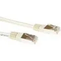 ACT Ivory 10 meter F/UTP CAT5E patch cable with RJ45 connectors