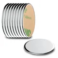 ECENCE Neodym Magnete 10 Stück - runde Klebe-Magnete selbstklebend - 22x1mm - hochwertige NiCuNi-Beschichtung - Scheibenmagnete