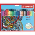 Stabilo Filzstifte Pen 68, 6830-7, Strichbreite 1mm, im Etui, 30 Stück