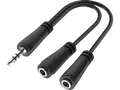 HAMA 3.5-mm-Klinke-Stecker auf 2x 3.5mm-Klinke-Buchse, Audio Splitter