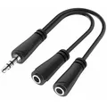 HAMA 200349 3,5-mm-Klinke-Adapter, Split