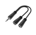 Hama Audio-Splitter, 3,5-mm-Klinke-Stecker - 2x 3,5mm-Klinke-Buchse, Audio- & Video-Kabel