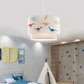Lux.pro - Kinder-hängeleuchte Lurgan Mit Kleinen Bunten Dinos-motiv Weiß [ ]