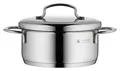 WMF Mini Bratentopf Kochtopf Bräter mit Deckel Cromargan Edelstahl 14 cm