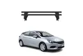 OMAC Dachträger Menabo Grundtäger für Opel Astra K 2016-2025 ABE Aluminium Schwarz 2x (2-St), Wasserbeständig,Abnehmbar,Multifunktional,Leichtgewichtig