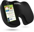 feela.® Orthopädisches Sitzkissen [3 Härtegrade] TESTSIEGER – Ergonomisches Sitzkissen für Bürostuhl & Auto – Schmerzlindernd, Steißbein entlastend, Sitzkomfort & Durchblutung fördernd (Medium)