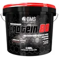 BMS Professional Protein 80 Eimer 4kg -Chocolate 3 Komponenten Eiweiß