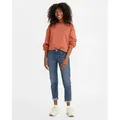 Levi's für Damen. 19887-0225 Boyfriend Jeans Medium (28/27), Blau, Lässig, Baumwolle, Denim, Viskose