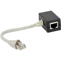 InLine ISDN Verteiler, 2x RJ45 Buchse, 15cm Kabel, mit Endwiderständen
