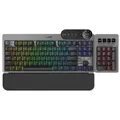 Mountain Everest Max - Tastatur - mit Mediendock - Hintergrundbeleuchtung - USB-