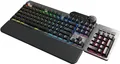 Mountain Everest Max - Tastatur - mit Mediendock - Hintergrundbeleuchtung - USB-C - QWERTZ - Deutsch - Tastenschalter: CHERRY MX Silent Red - gunmetal-grau (MG-EVK1G-CS1-DE)