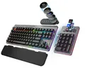 Mountain Everest Max (ISO-Layout) - anpassbare High-End mechanische Gaming-Tastatur mit Media-Dock, Display Keys, RGB-Beleuchtung hot-swapable Cherry MX Switches und modularem Numpad.