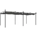 vidaXL Pergola mit Schiebedach Anthrazit 589x292x230 cm 360122