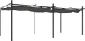 vidaXL Pergola mit Schiebedach Anthrazit 589x292x230 cm
