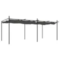 vidaXL Pergola, Pavillon mit Schiebedach, UV-beständig Überdachung Vordach für Garten Terrasse, Gartenpavillon Sonnnenschutz, Anthrazit 589x292x230 cm