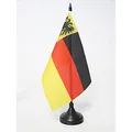 AZ FLAG - Tischflagge Deutscher Bund 1815-1866 - 21x14 cm - Deutschen Bundes Tischfahne 14 x 21 Cm - Flaggen