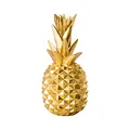 Shelfmade Goldene Ananas Deko - Wohnzimmer Tischdeko aus Kunstharz-Polyresin - Silvester & Hochzeitsdeko Geschenk - Modern Gold Pokal