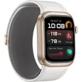 Watch D2 (Luca-B10L), Smartwatch gold, weißes Lederarmband