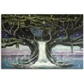 Wandbild ARTLAND "Der Baum der Seelen", blau (farbe bild(er): blau), B:90cm H:60cm T:1,8cm, Canvas, Leinwand, Bilder, als Leinwandbild, Poster in verschied. Größen
