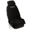 fixcape Baumwolle Schonbezug Autositz vorne universal schwarz, Auto-Sitzbezug Vordersitze Frottee, Autositzschoner Cotton, Auflage Schutz Fahrersitz