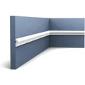 ORAC DECOR PX201 AXXENT Wand- und Friesleiste Zierleiste Stuckleiste 2 m 200 cm x 0,8 cm x 2,5 cm Weiß